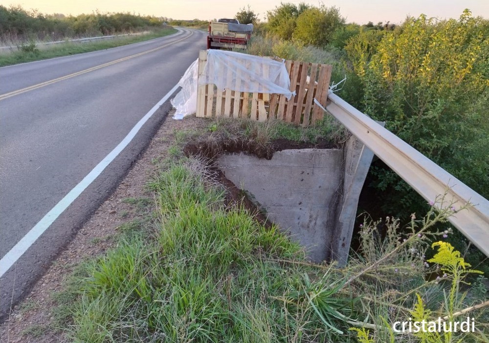 PELIGRO !!! RUTA 20 ZONA PUENTE EL GATO - DIRECCIÓN GCHU - URDINARRAIN