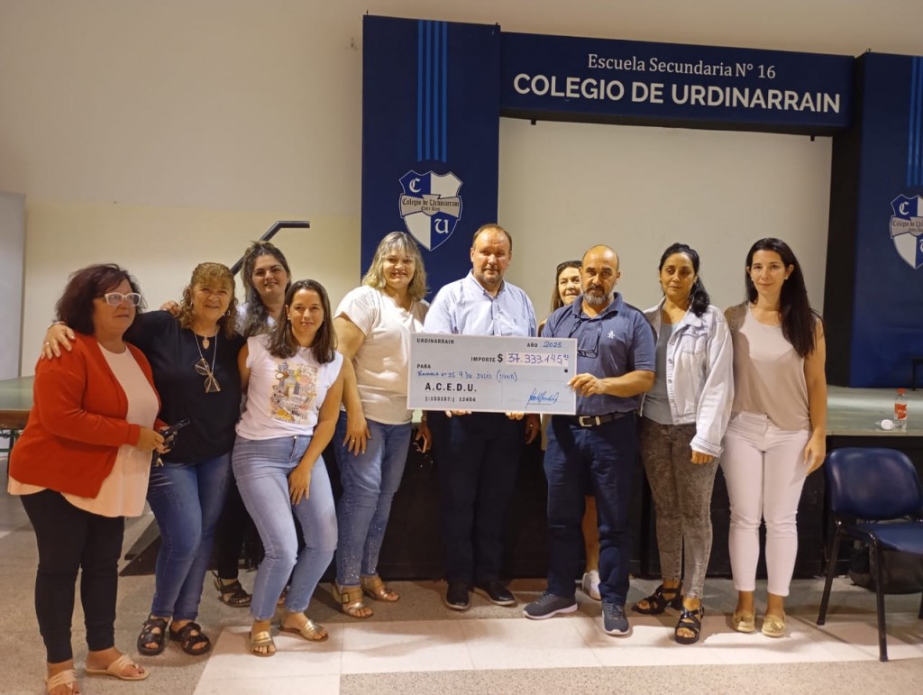 HISTÓRICA COPARTICIPACIÓN; MAS DE 37 MILLONES DE PESOS A CADA  ESCUELA DE A.C.E.D.U.