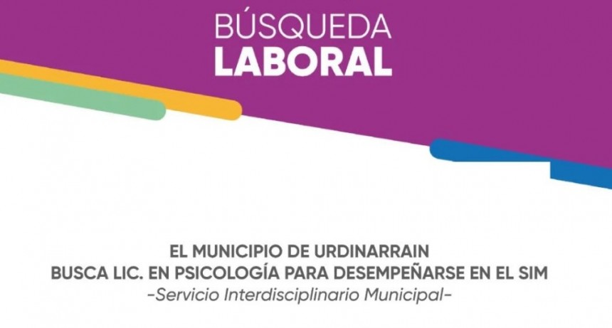 MUNICIPIO URDINARRAIN - BÚSQUEDA LABORAL