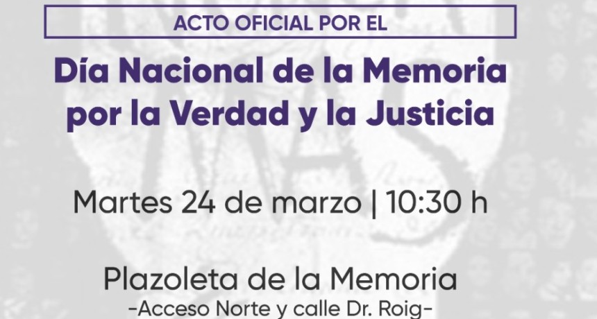 24 de Marzo | Acto por el D&iacute;a Nacional de la Memoria por la Verdad y la Justicia