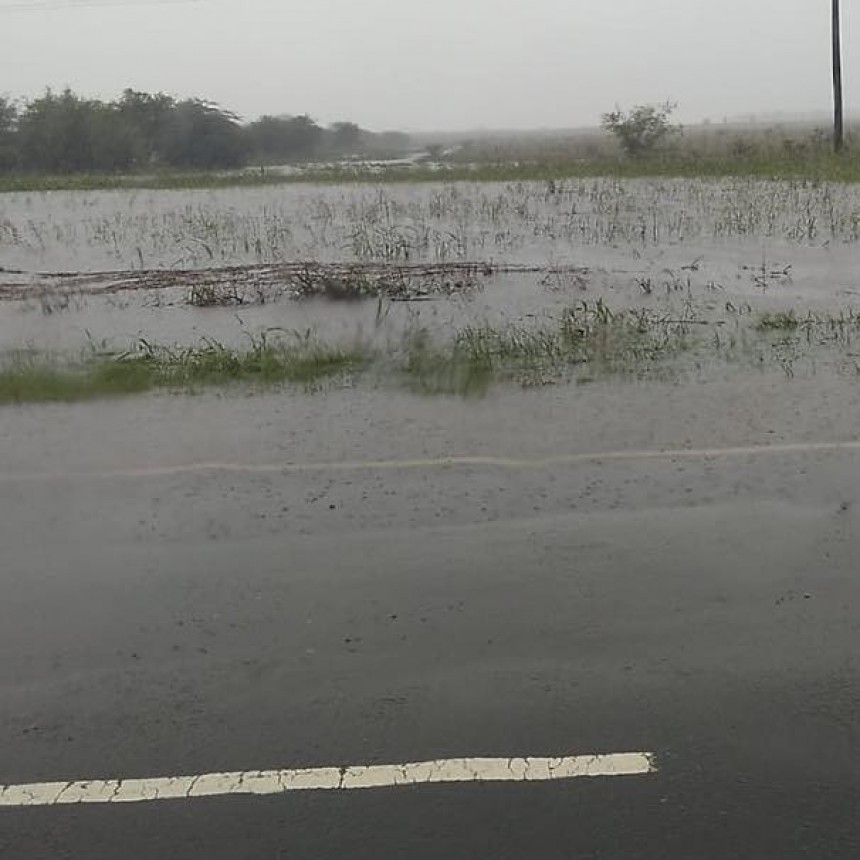 PRECAUCIÓN el agua por encima de las Rutas 20 y 39  