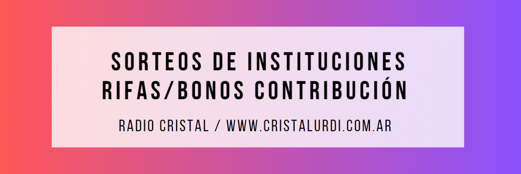 Resultados de Rifas y Bonos Contribución de Instituciones