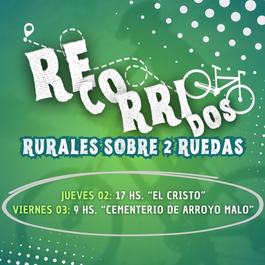 Este Fin de Semana largo salimos a pedalear en Gilbert; SUMATE !