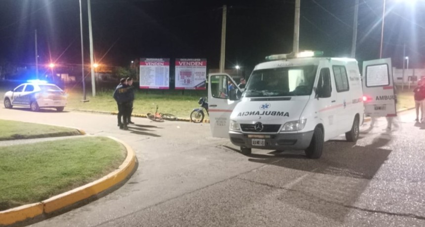 Urdinarrain: Accidente vial con dos menores motociclistas lesionados