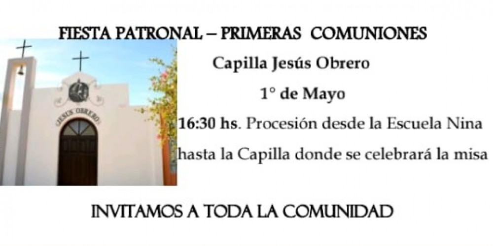 Procesión y 1ras Comuniones en Capilla Jesus Obrero