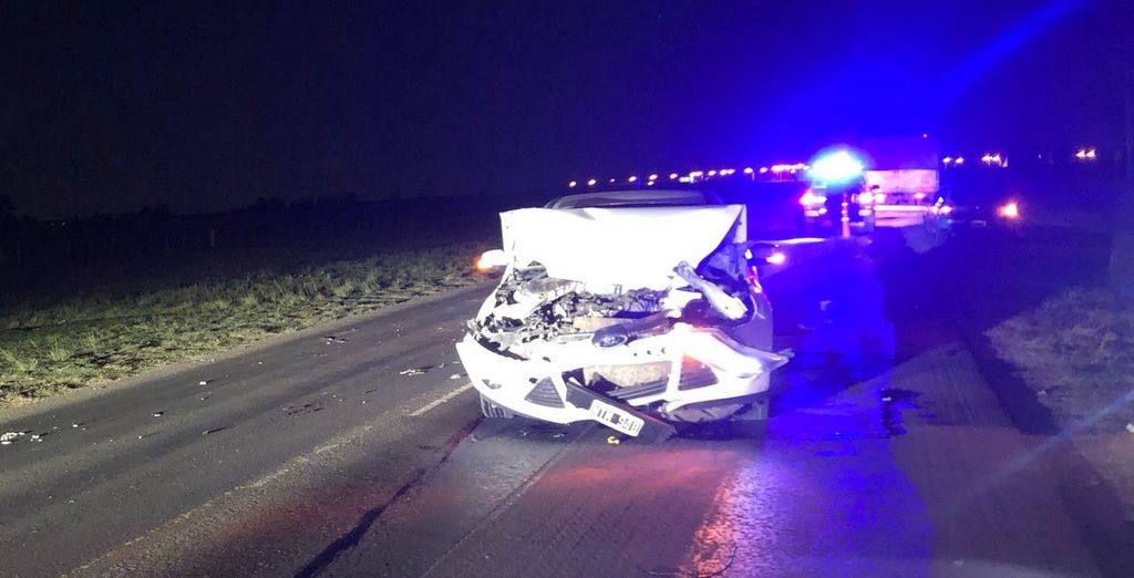 Siniestro vial en Ruta 20 Frente Cementerio Urdinarrain