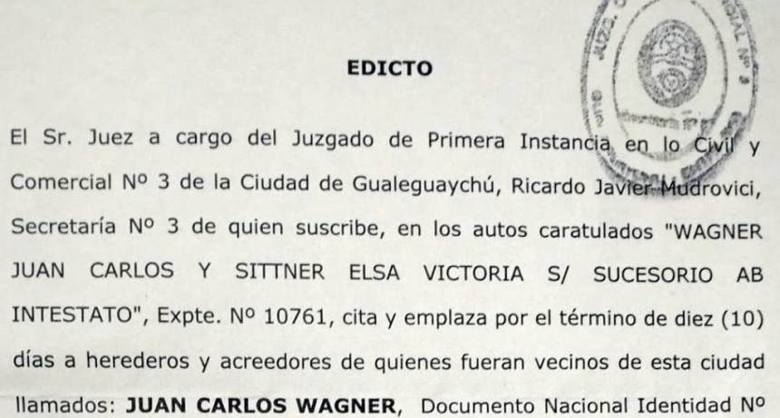 EDICTO