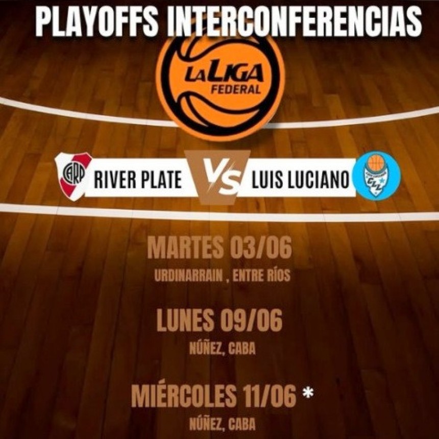 LUCIANO HACE HISTORIA!  ESTE MARTES ENFRENTARÁ A RIVER PLATE POR  PLAYOFFS INTERCONFERENCIAS