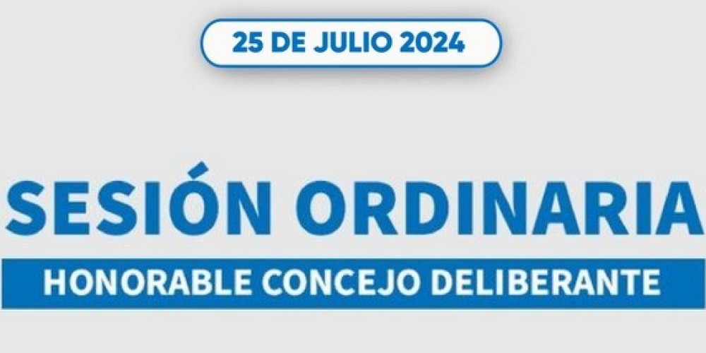Este Jueves 25 Sesión Ordinaria del HCD