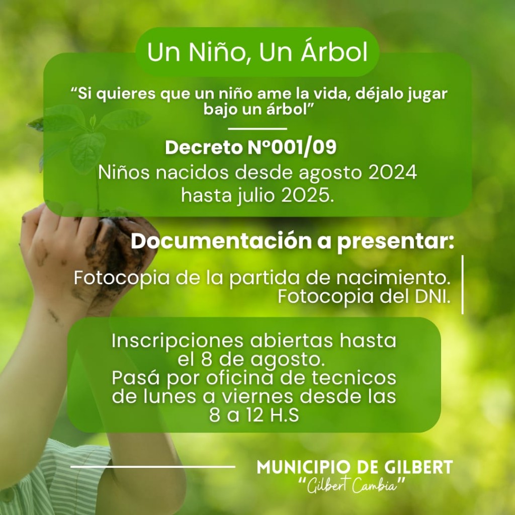 GILBERT: Un Niño, Un Árbol