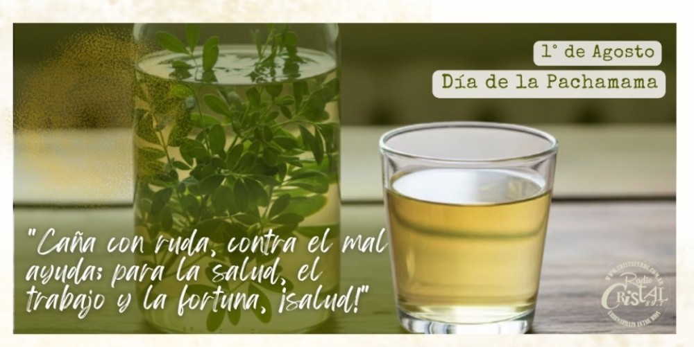 1ro de Agosto, tomar Ca&ntilde;a con Ruda, una Tradici&oacute;n