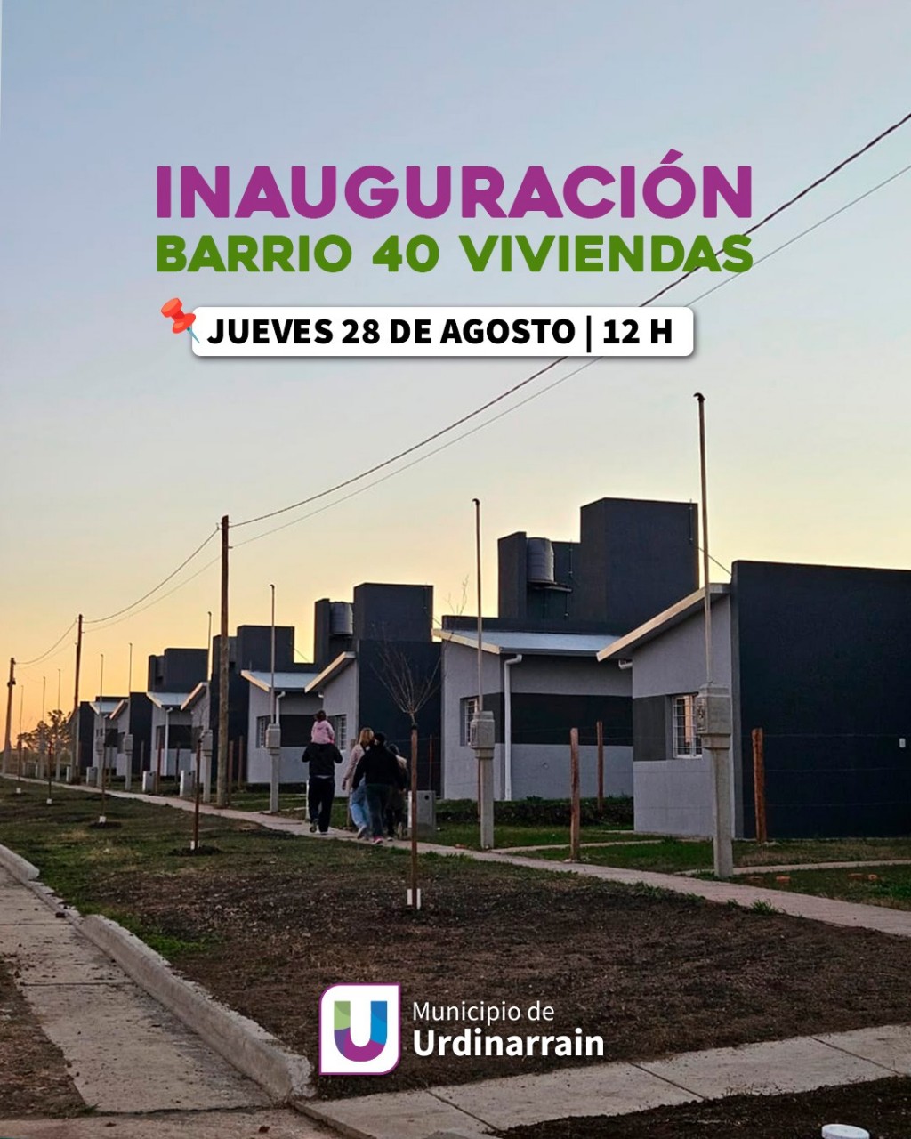 Este jueves 28 se entregan las 40 viviendas del Nuevo barrio, que inició Bordet y que inaugura Frigerio