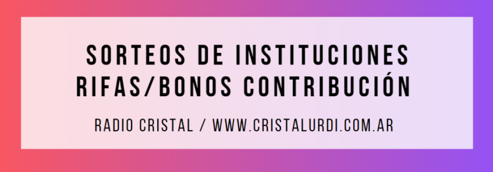 Sorteos de Bonos y Rifas de Instituciones locales